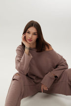 Трикотажний сет світшот та брюки, 5 кольорів BRU