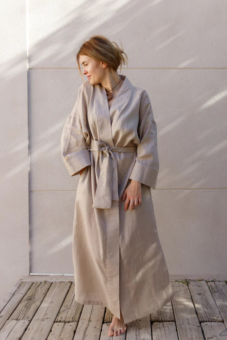 Халат жіночий з льону «VIL’NA» SAVE yourself