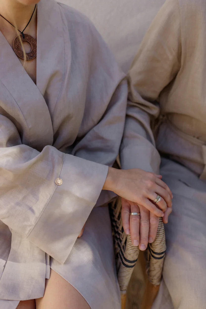 Халат жіночий з льону «VIL’NA» SAVE yourself