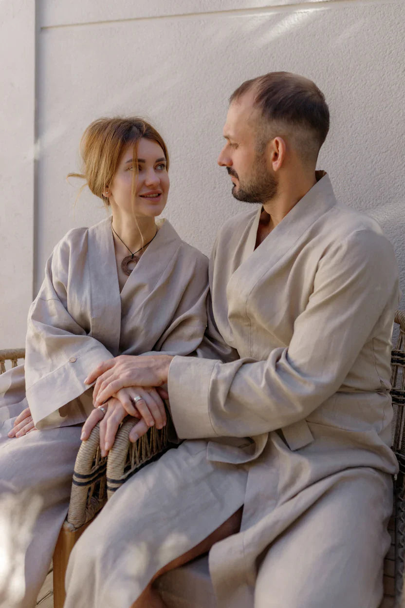 Халат жіночий з льону «VIL’NA» SAVE yourself