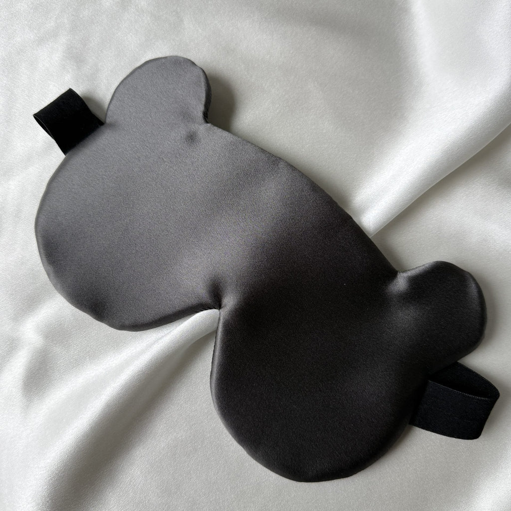 Шовкова маска для сну "Ведмедик" — 100% натуральний шовк 19 момі від Podobed Studio