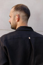 Костюм чоловічий чорний з льону від SAVE yourself