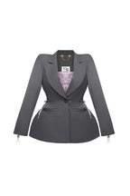 Bunda s očkami GoldenRatio, sivá