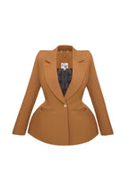 Klasická bunda GoldenRatio, škoricová