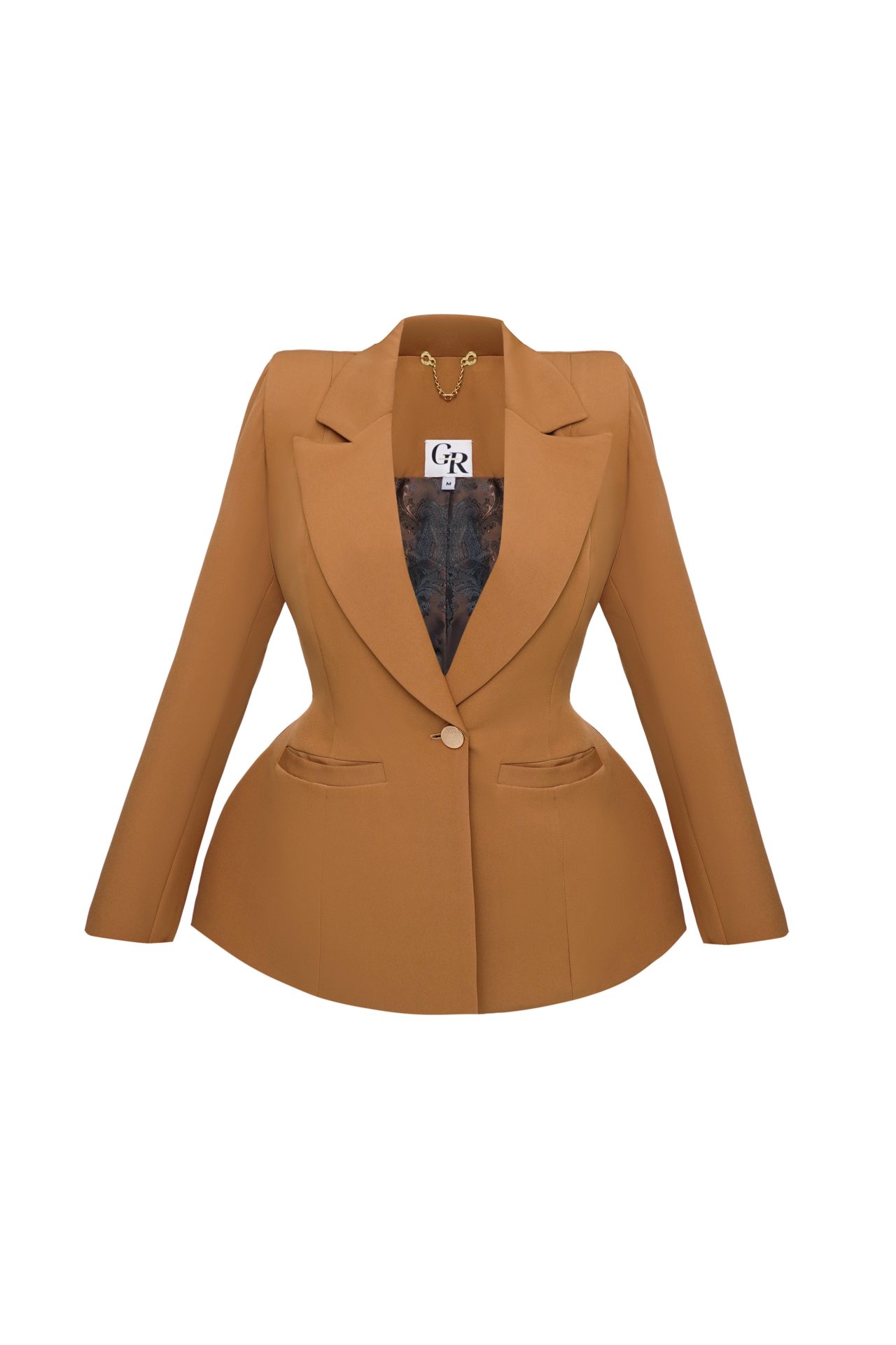 Жакет класичний GoldenRatio, кориця