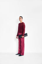 Шовкові брюки, бордо KA.EL