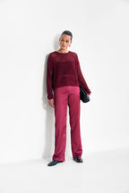 Шовкові брюки, бордо KA.EL