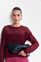 Светр у сіточку із топом-бандо, 3 кольори KA.EL