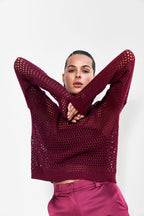 Светр у сіточку із топом-бандо, 3 кольори KA.EL