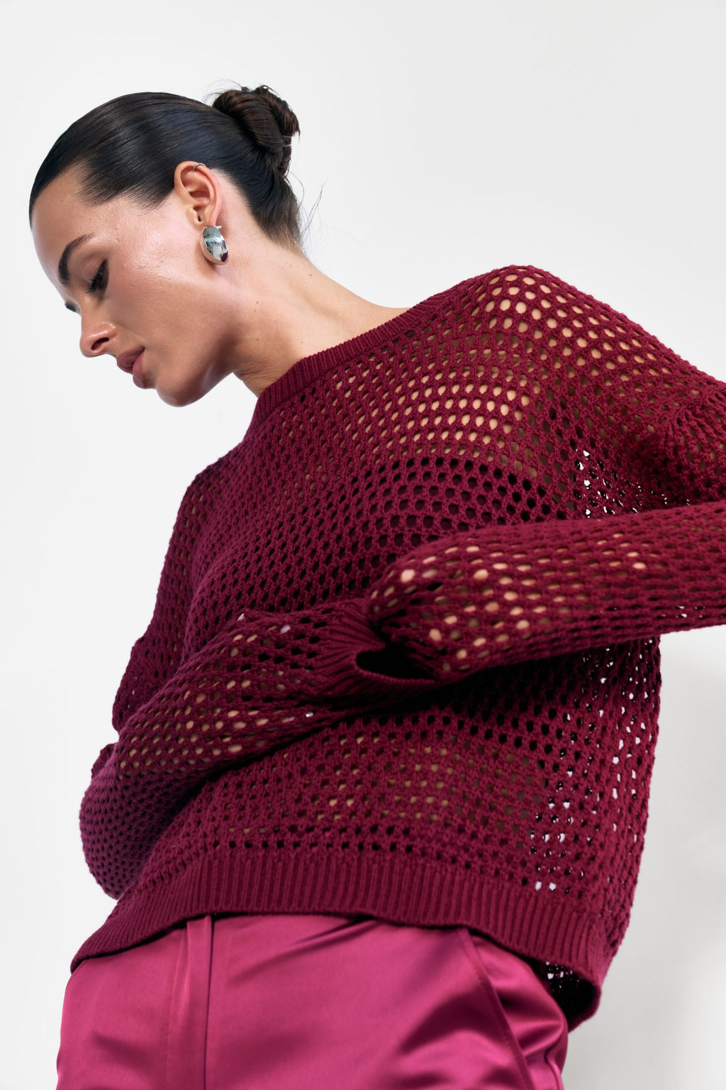 Светр у сіточку із топом-бандо, 3 кольори KA.EL