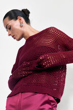 Светр у сіточку із топом-бандо, 3 кольори KA.EL