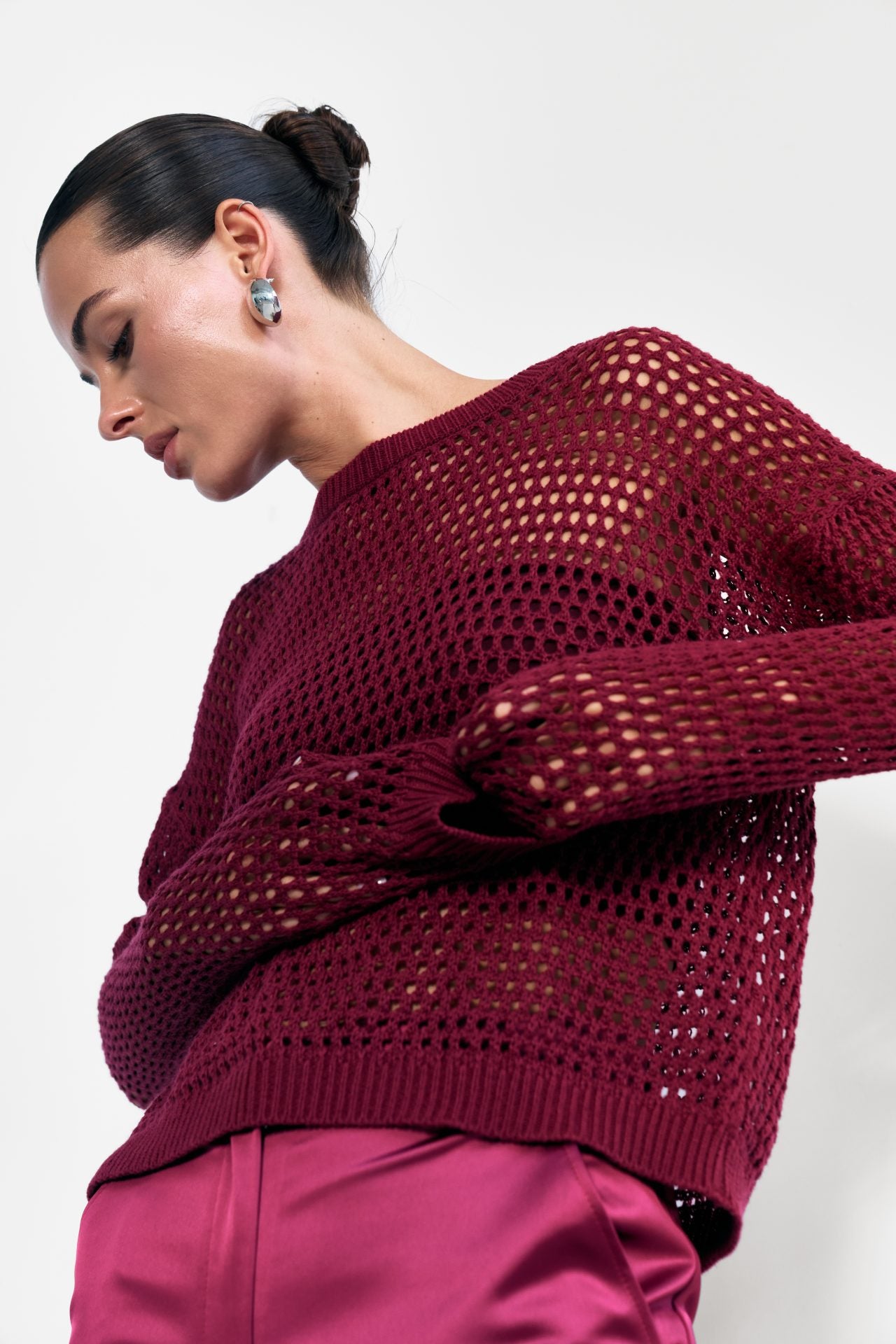 Светр у сіточку із топом-бандо, 3 кольори KA.EL