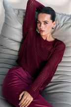 Светр у сіточку із топом-бандо, 3 кольори KA.EL