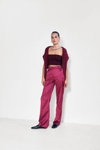 Шовкові брюки, бордо KA.EL