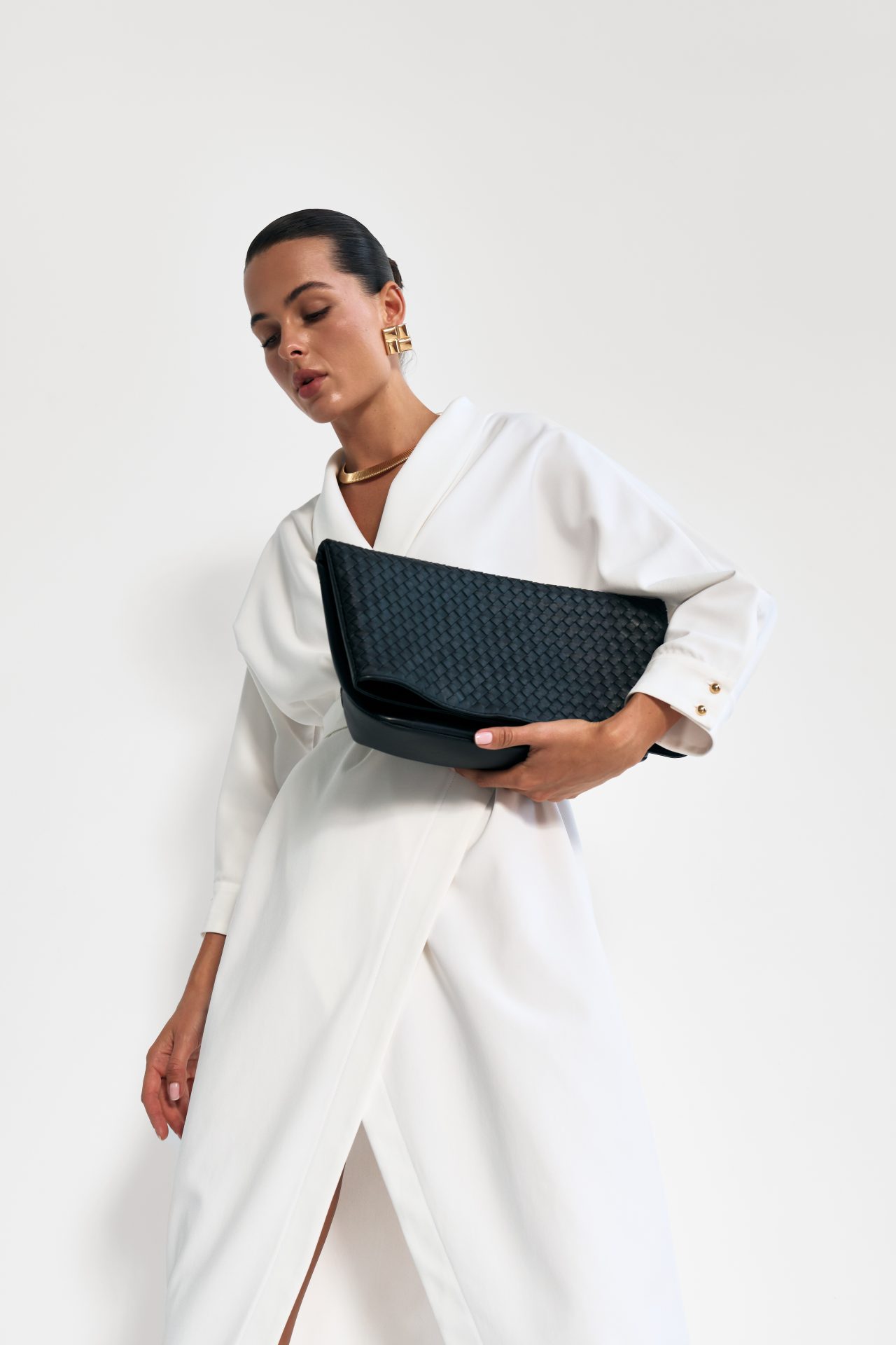 Сукня на запах, молочна KA.EL