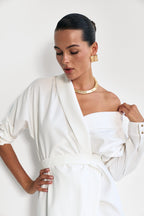 Сукня на запах, молочна KA.EL