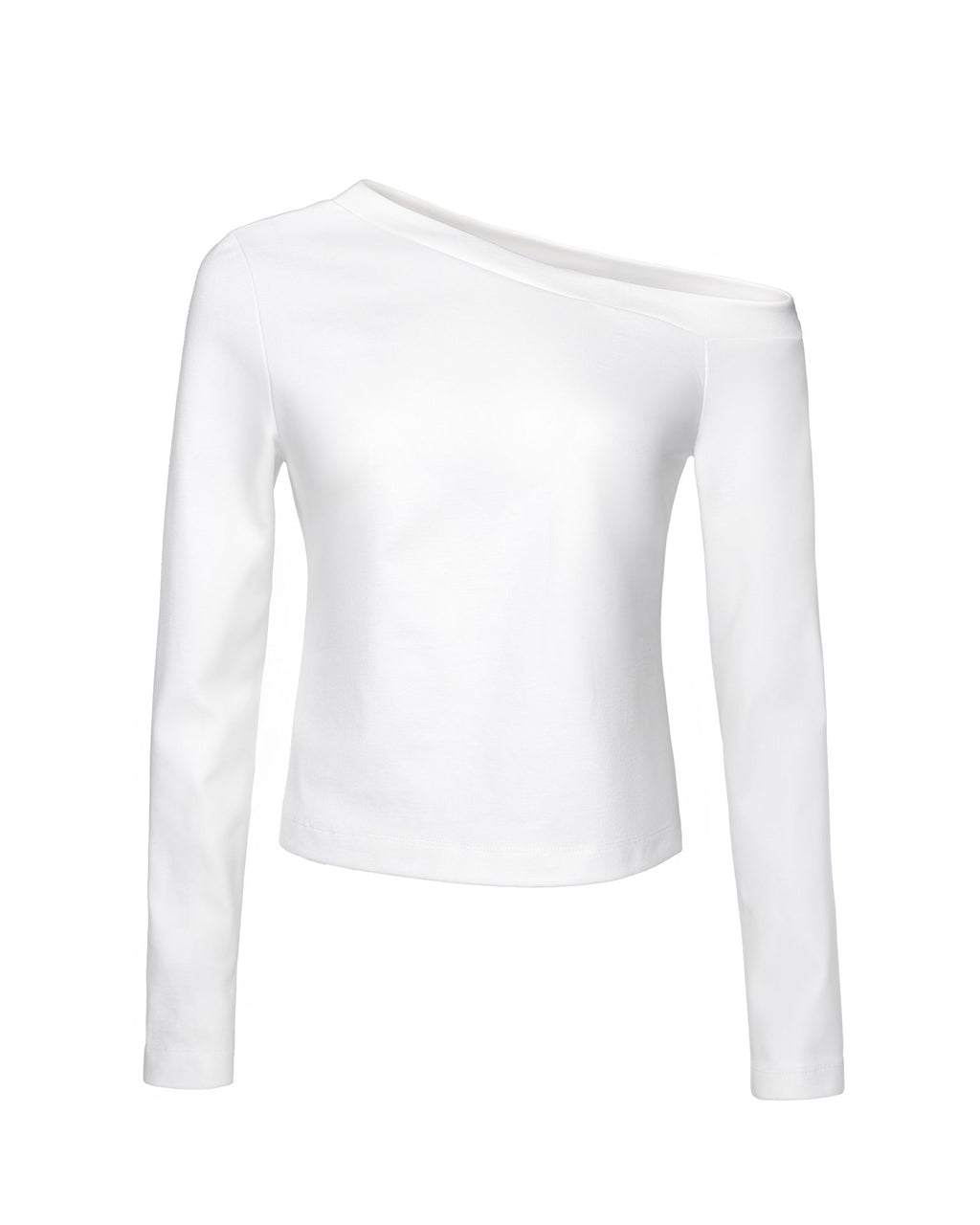 Лонгслів асиметричний, молочний KA.EL