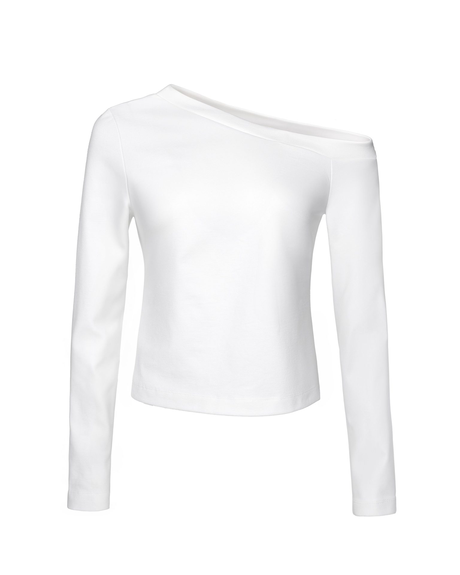 Лонгслів асиметричний, молочний KA.EL