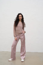 Hodvábne nohavice, púdrové KA.EL