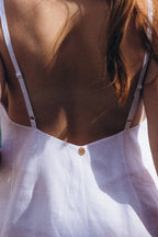 Максі сукня на бретелях із 100% італійського льону від SAVE YOURSELF