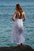 Максі сукня на бретелях із 100% італійського льону від SAVE YOURSELF