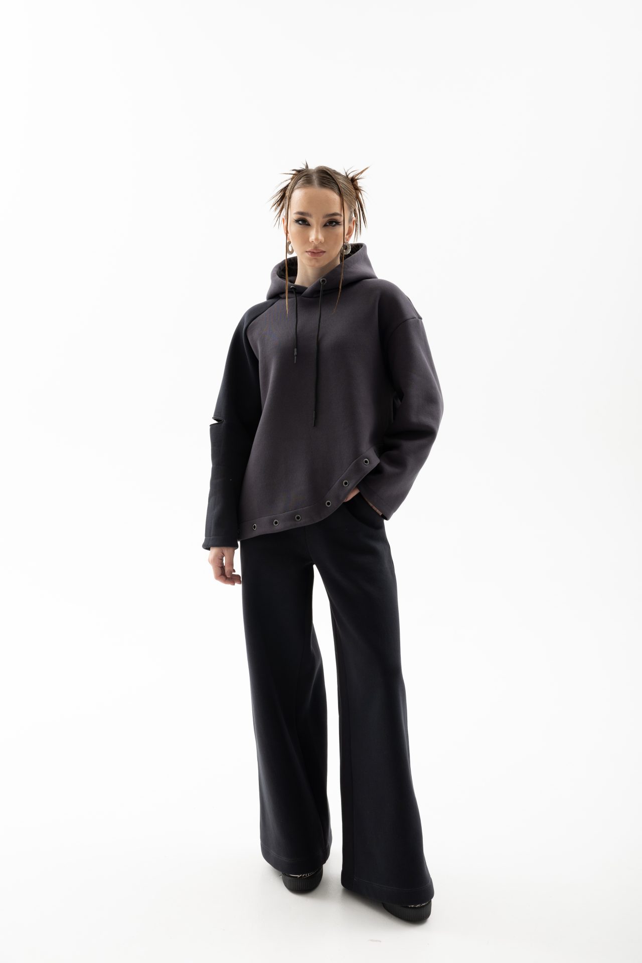 Асиметричне худі з утепленням BRU