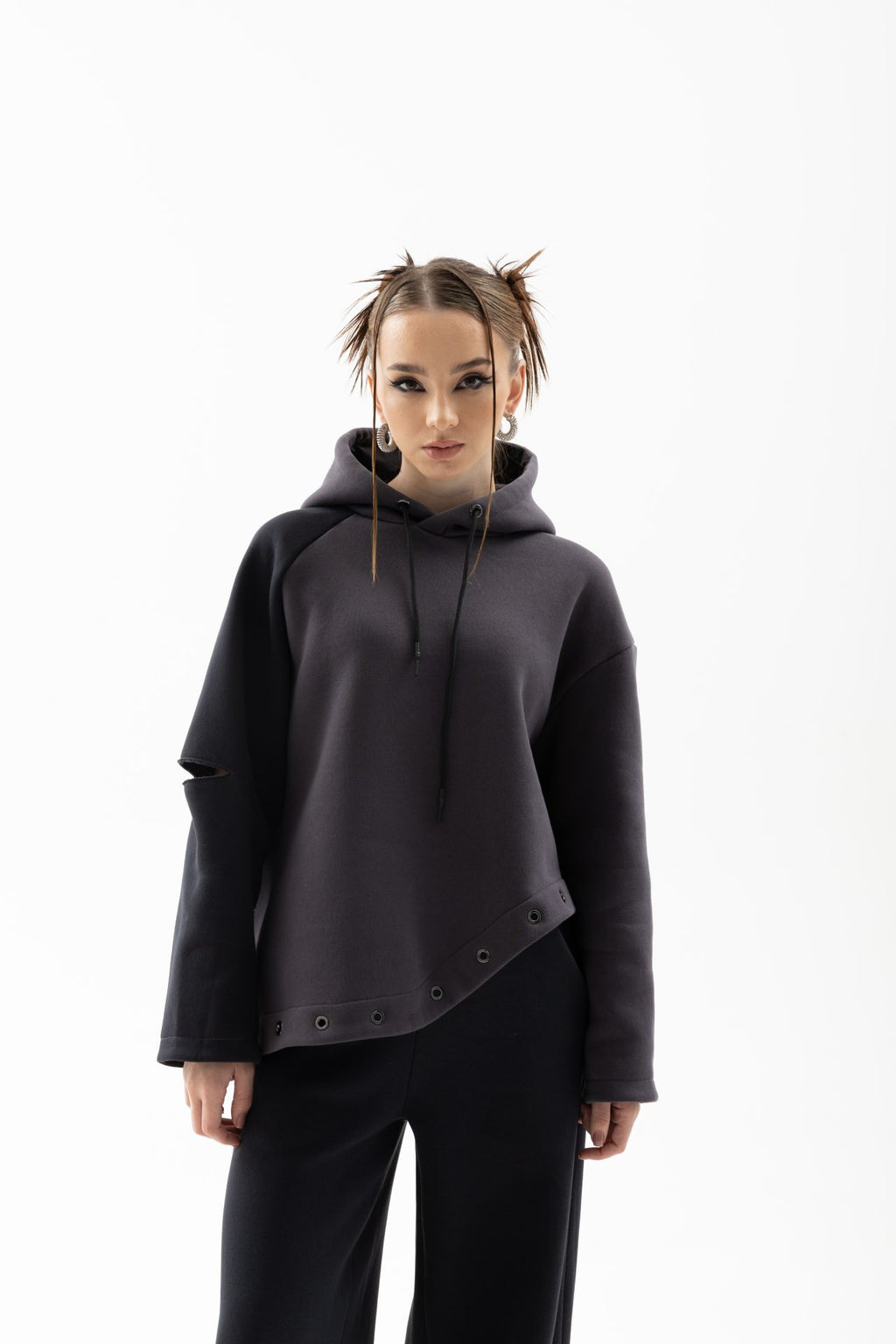 Асиметричне худі з утепленням BRU