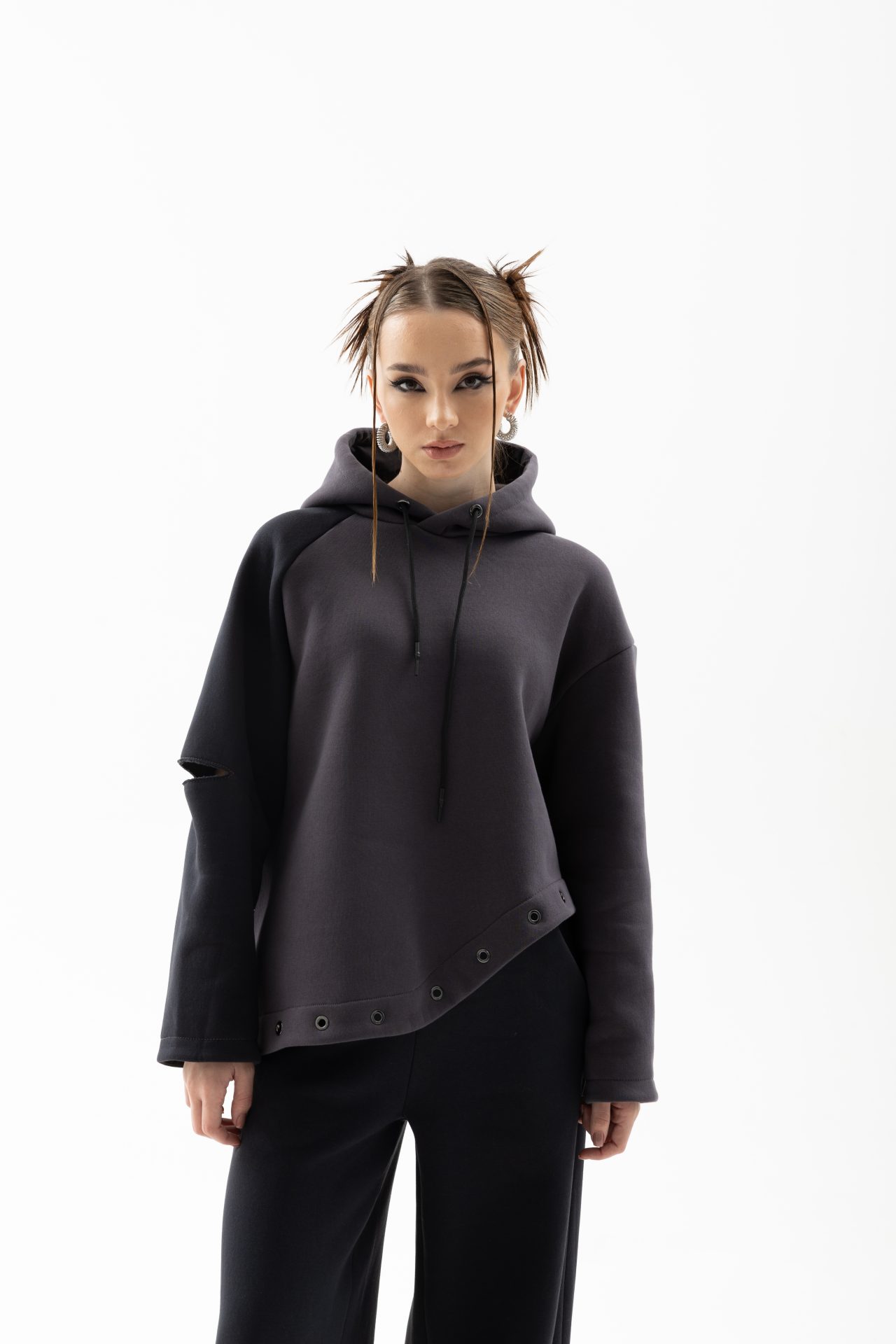 Асиметричне худі з утепленням BRU