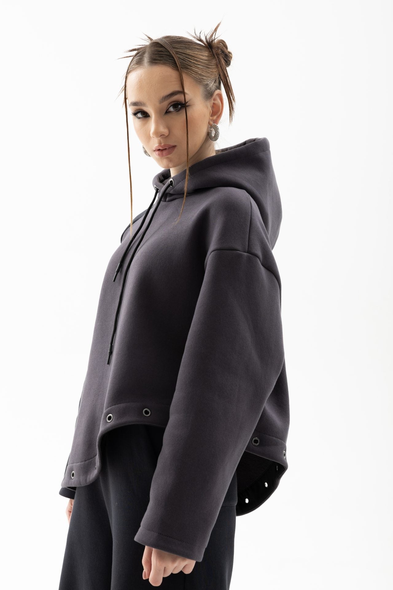 Асиметричне худі з утепленням BRU