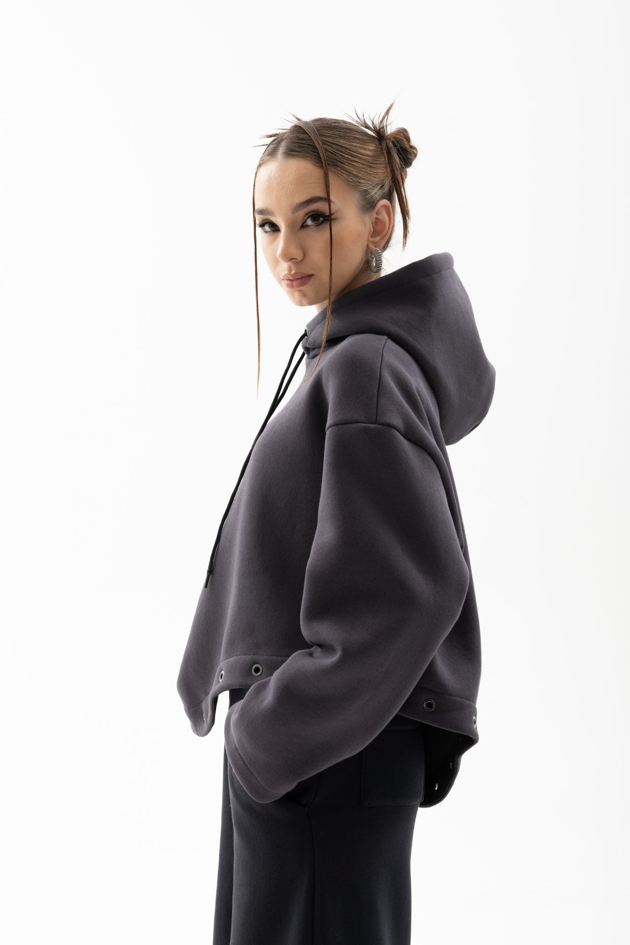 Асиметричне худі з утепленням BRU