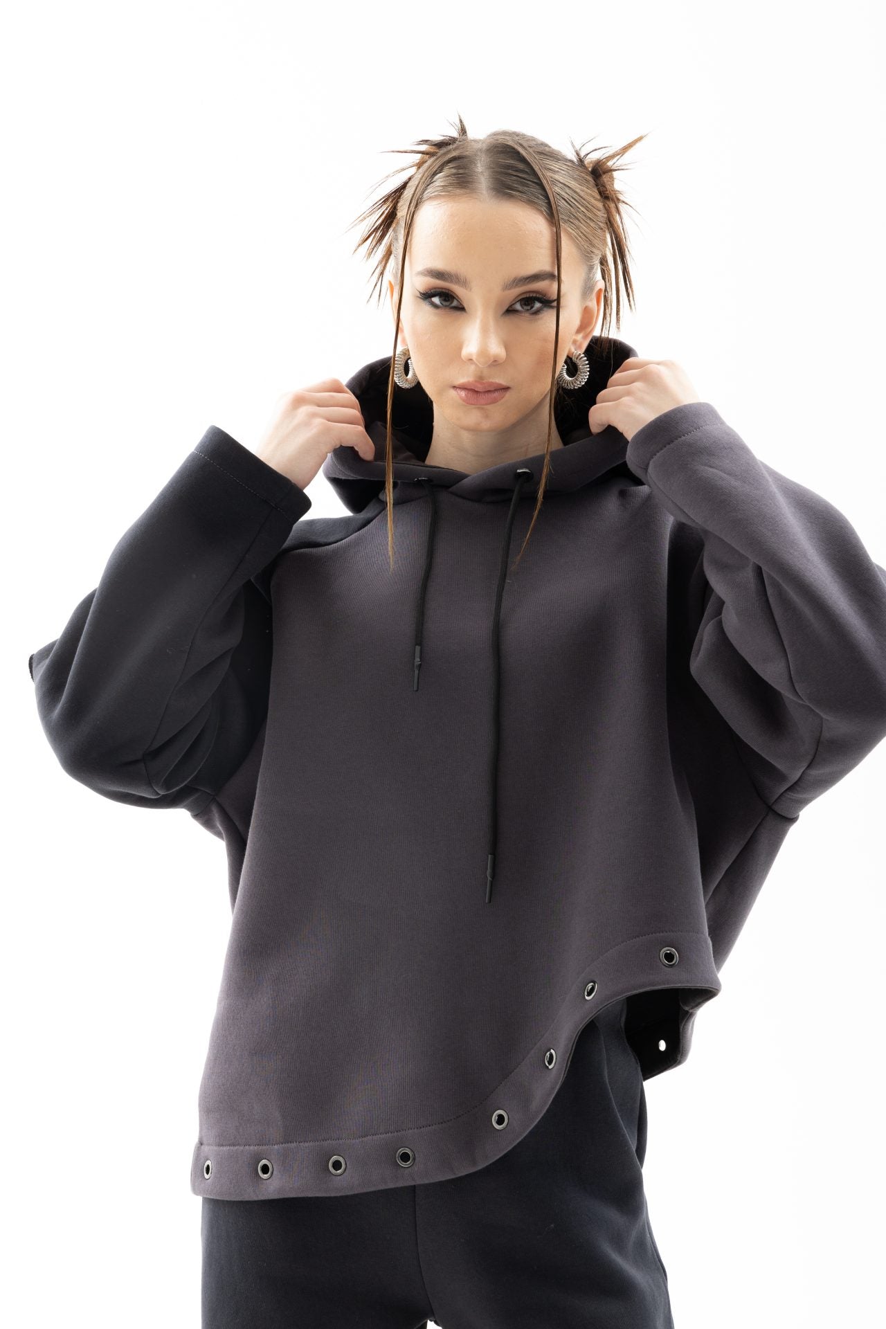 Асиметричне худі з утепленням BRU