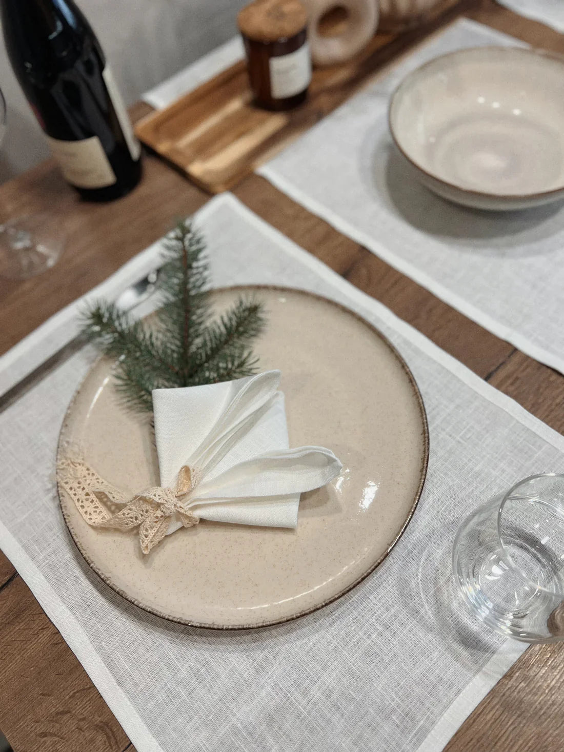 Серветка лляна сервірувальна під тарілку базова SAVE yourself