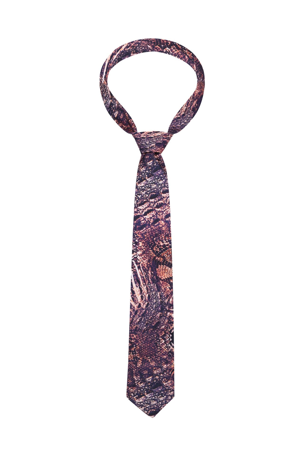 Краватка з анімалістичним принтом, змія BRU