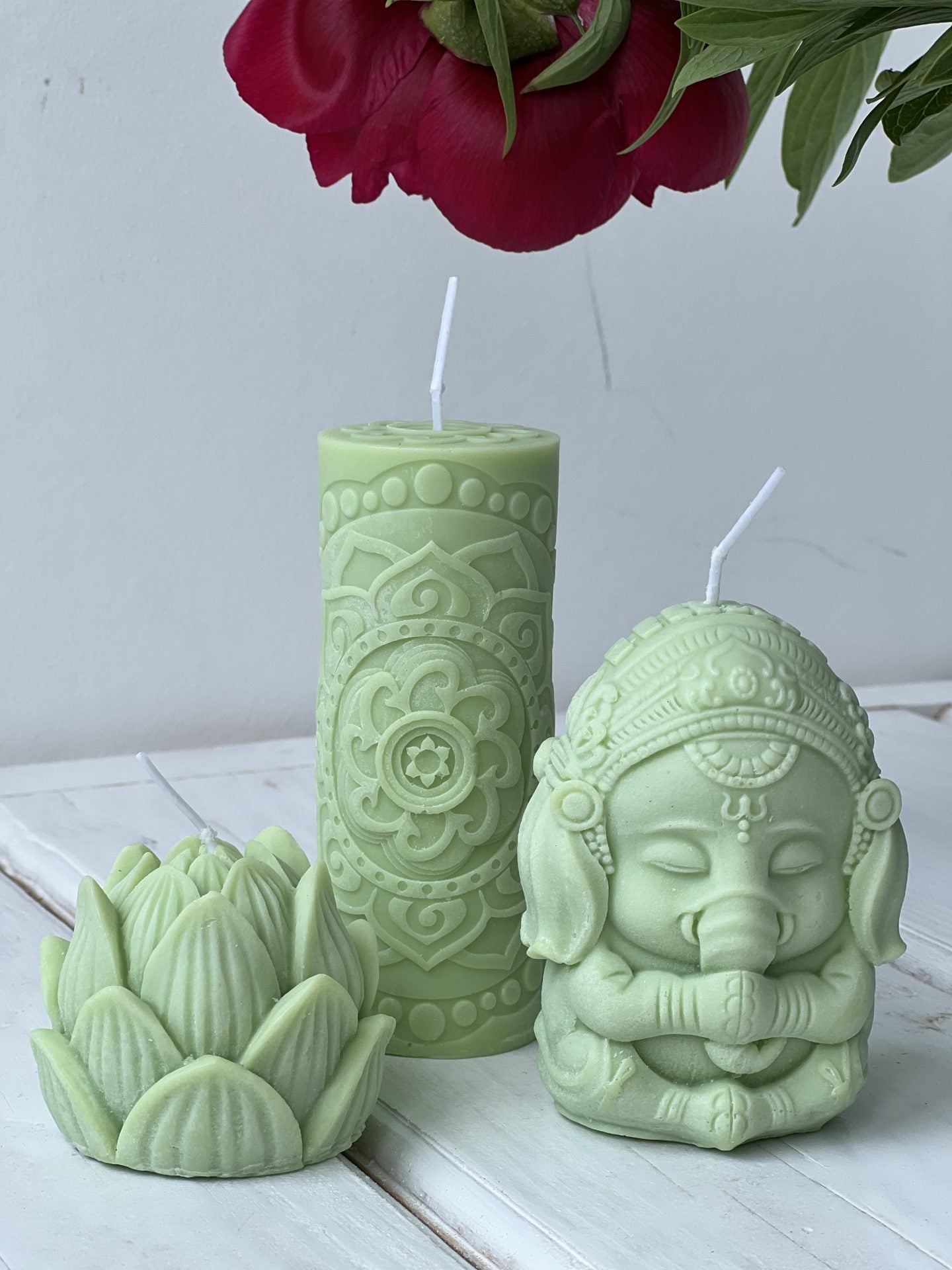 Подарунковий набір свічок (3 штуки) RAO із соєвого воску 355г