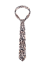 Краватка з анімалістичним принтом, леопард світлий BRU