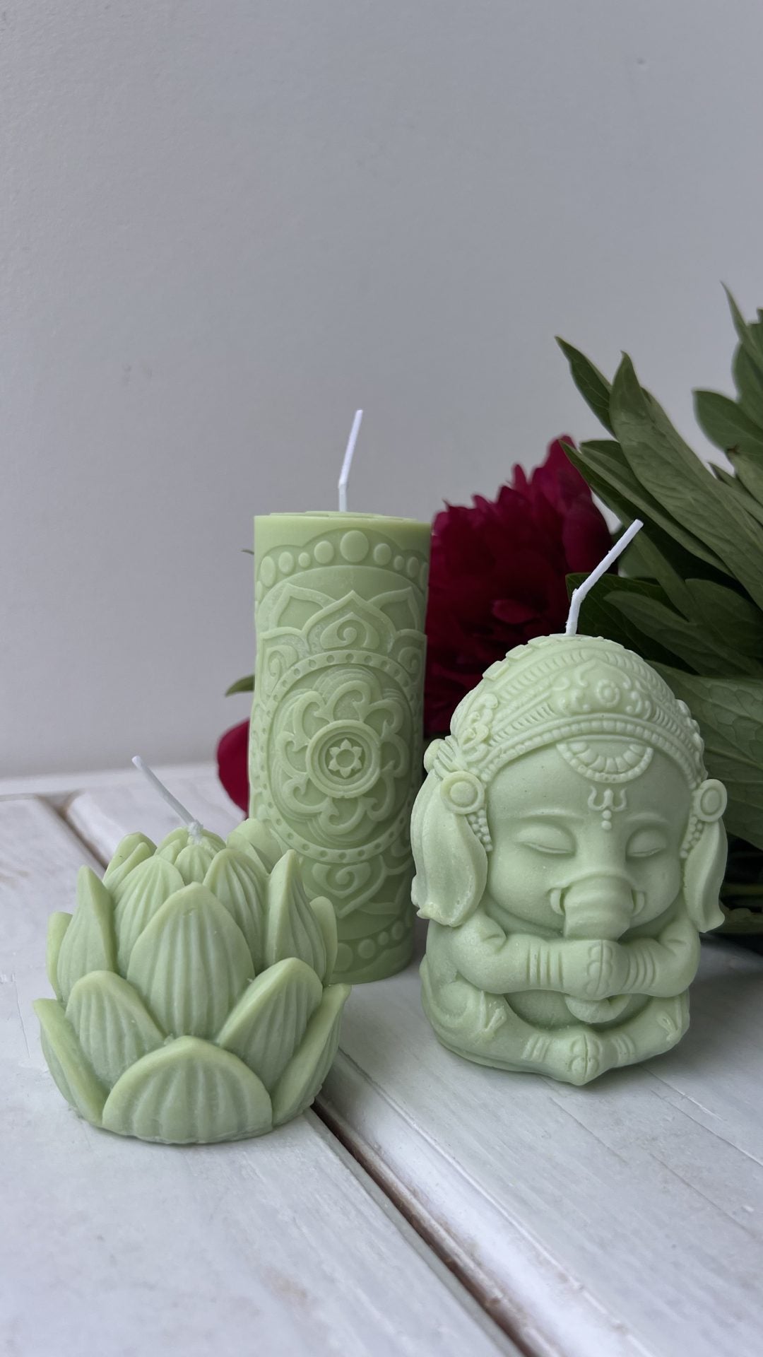 Подарунковий набір свічок (3 штуки) RAO із соєвого воску 355г