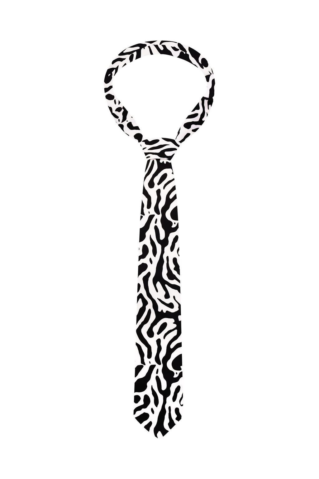 Краватка з анімалістичним принтом, зебра BRU