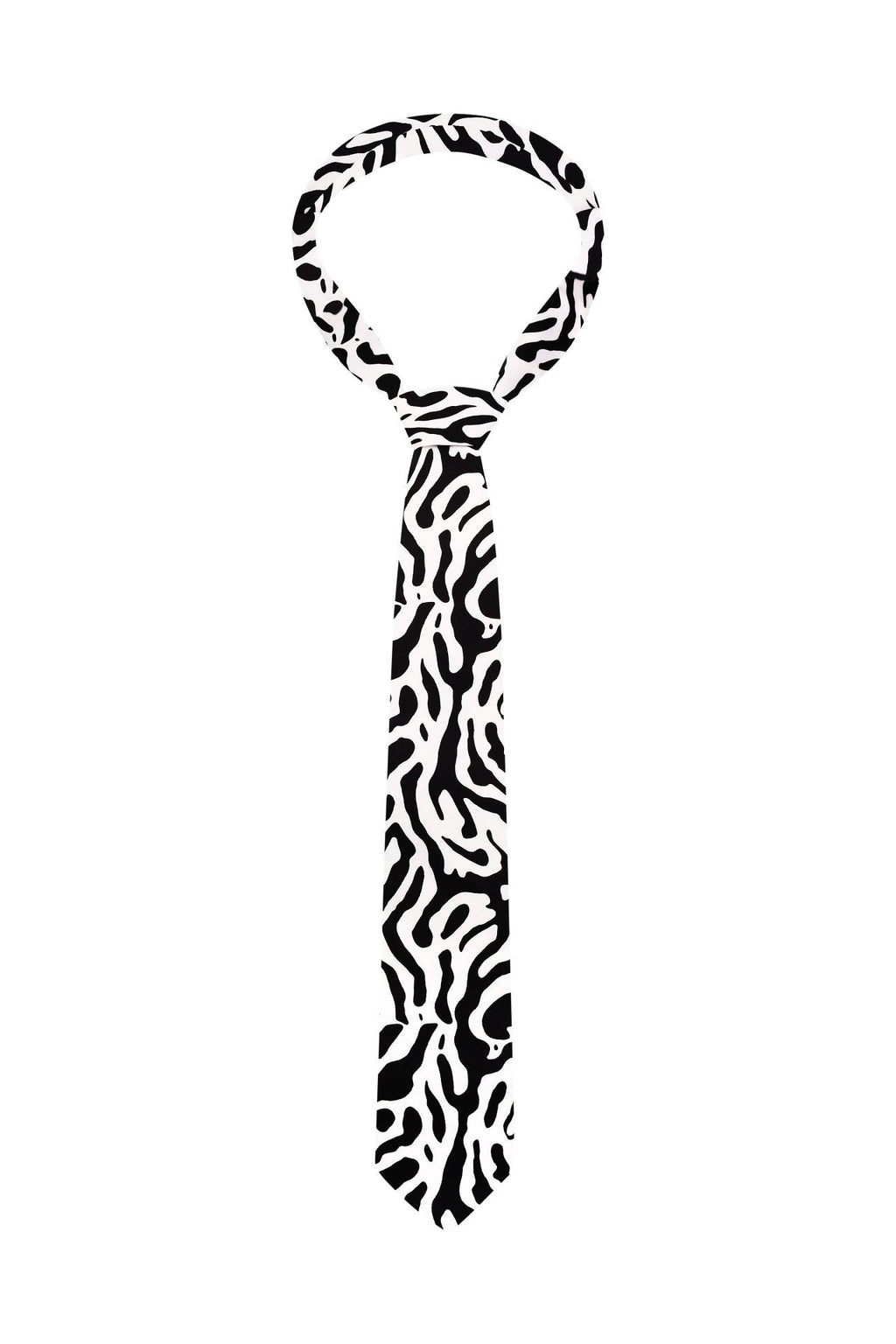 Краватка з анімалістичним принтом, зебра BRU