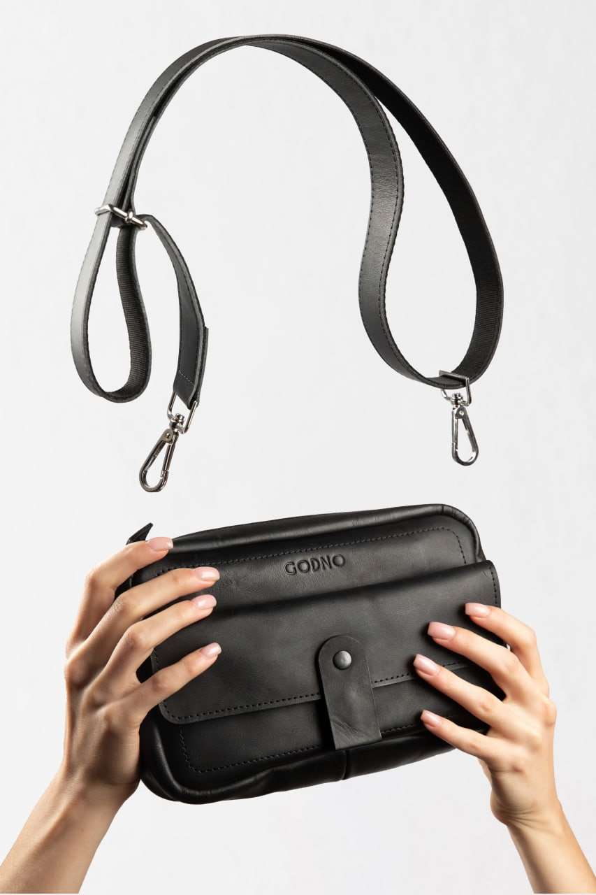 Сумка Brick bag small чорна від GODNO