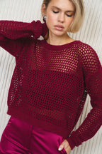 Светр у сіточку із топом-бандо, 3 кольори KA.EL