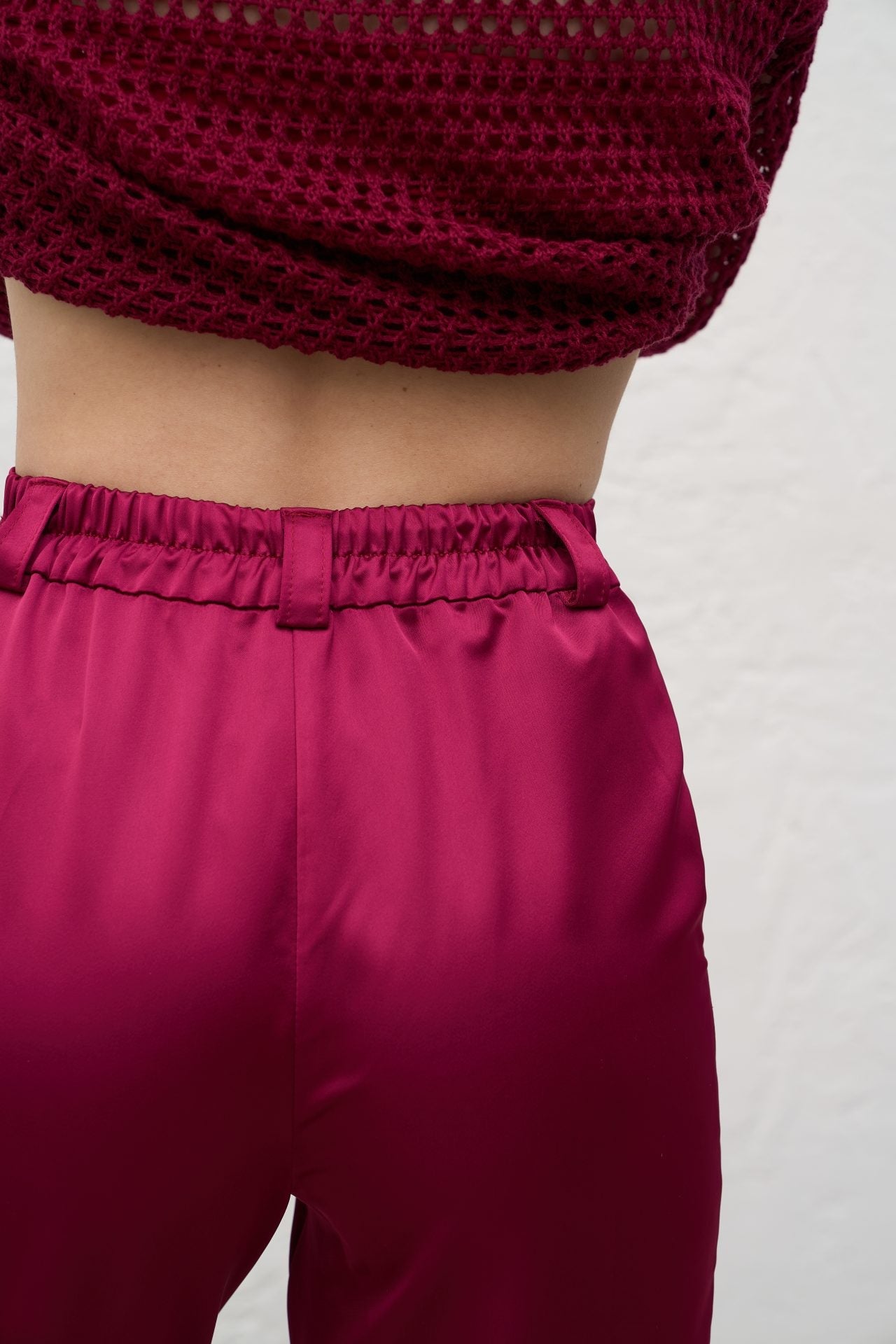 Шовкові брюки, бордо KA.EL