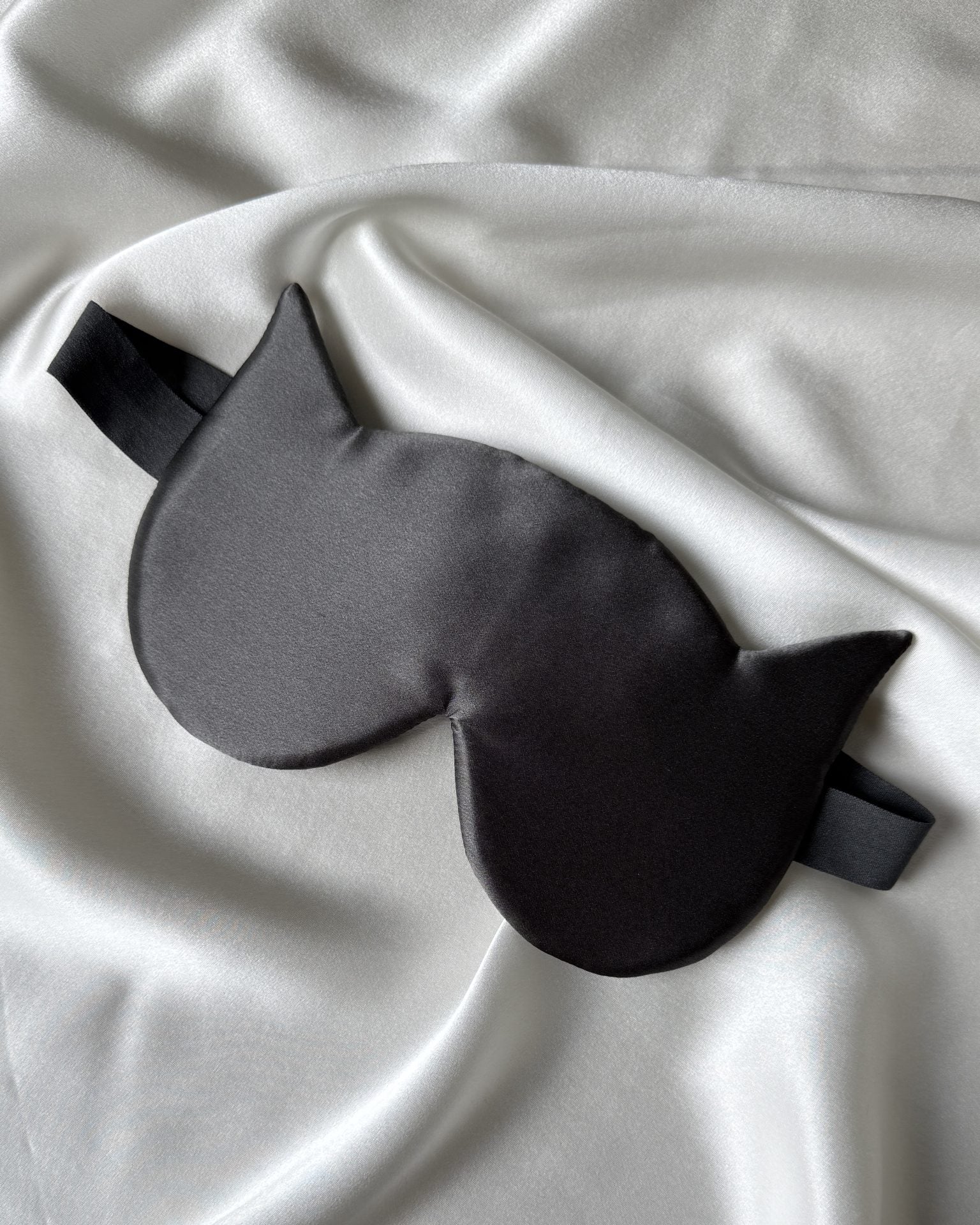 Шовкова маска для сну "Котик" — 100% натуральний шовк 19 момі від Podobed Studio