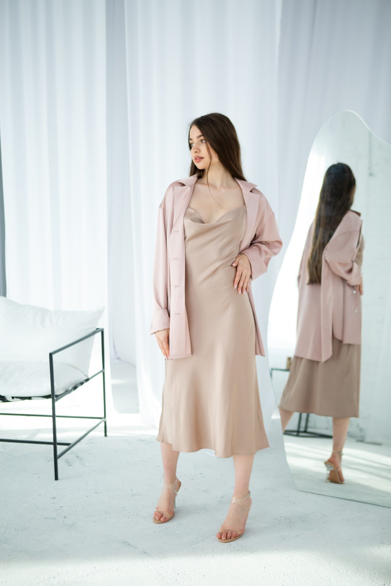 Шовкова cукня-комбінація Iren Міні від FAYNA