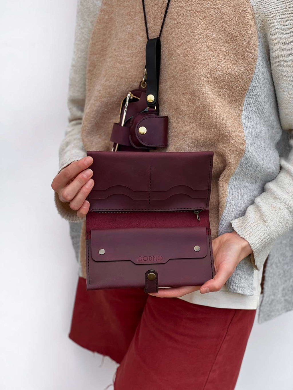 Органайзер Travel book від GODNO - GODNO, Фіолетово-чорний