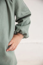 Дитяча сукня "Віра" з кропиви в кольорі "Шавлія" від VIRA APPAREL