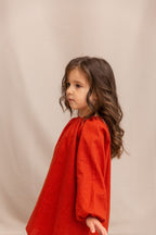 Дитяча сукня "Віра" з кропиви теракотова від VIRA APPAREL