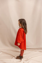 Дитяча сукня "Віра" з кропиви теракотова від VIRA APPAREL