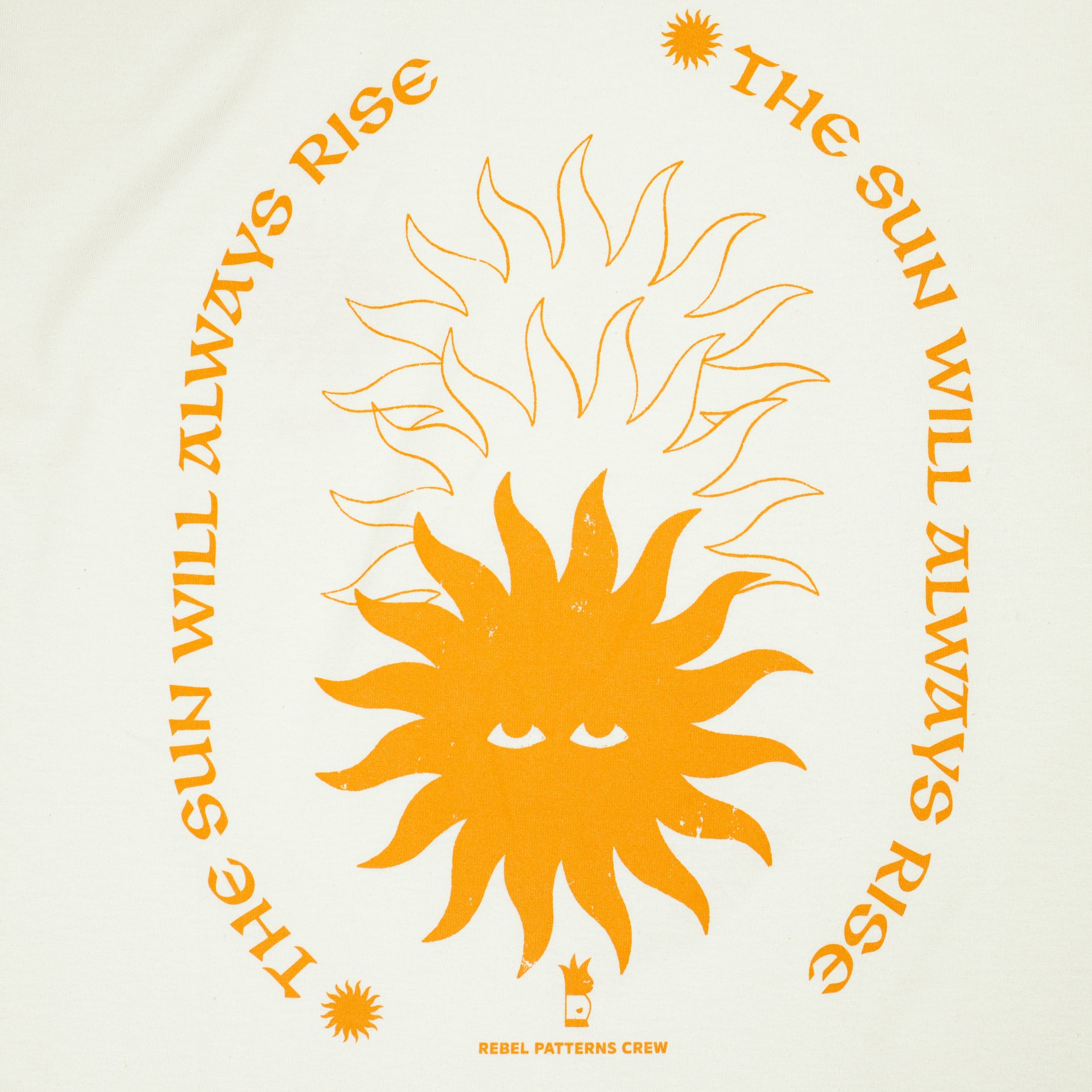 Unisex tričko s nápisom Rising Sun od REBELpatterns