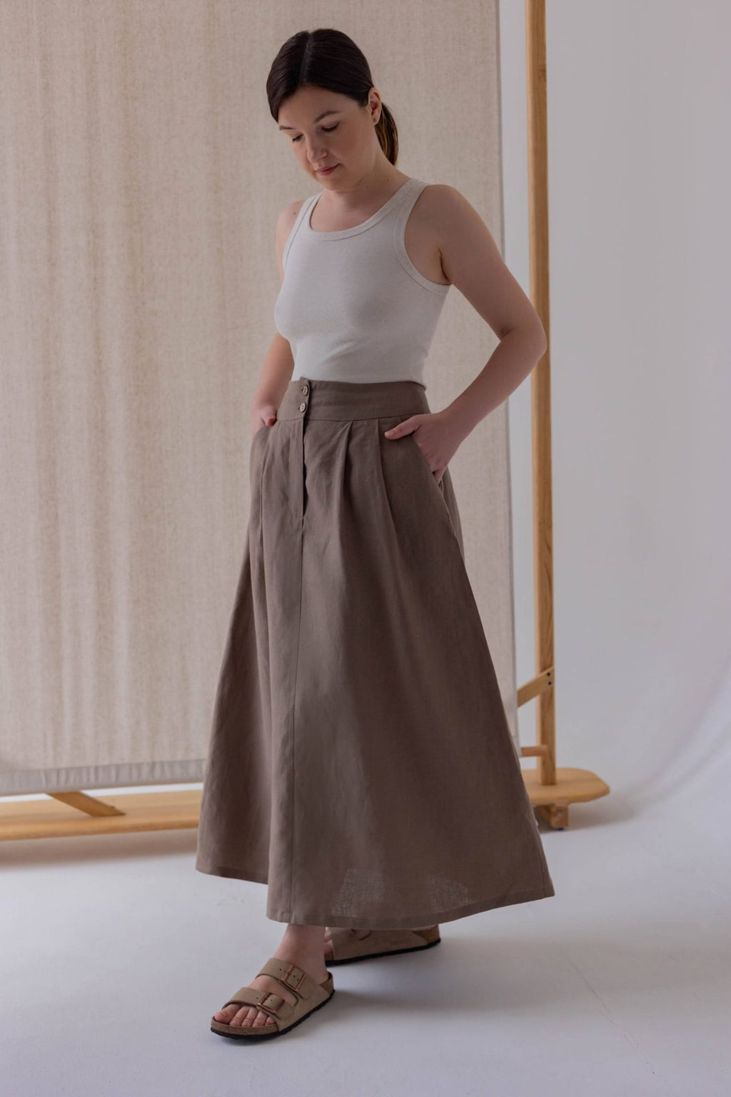 Спідниця жіноча, льон від VIRA APPAREL