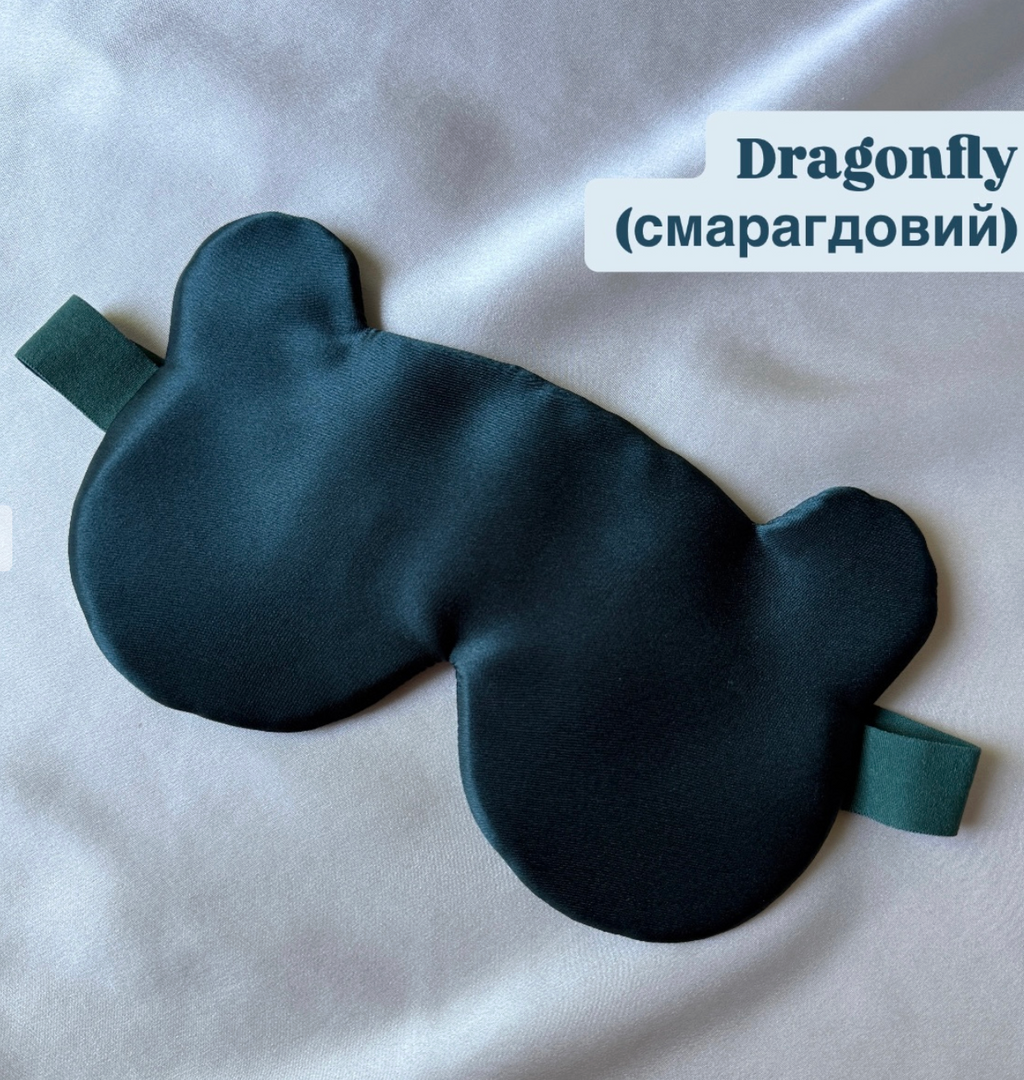 Шовкова маска для сну "Ведмедик" (щільність 30 момі)